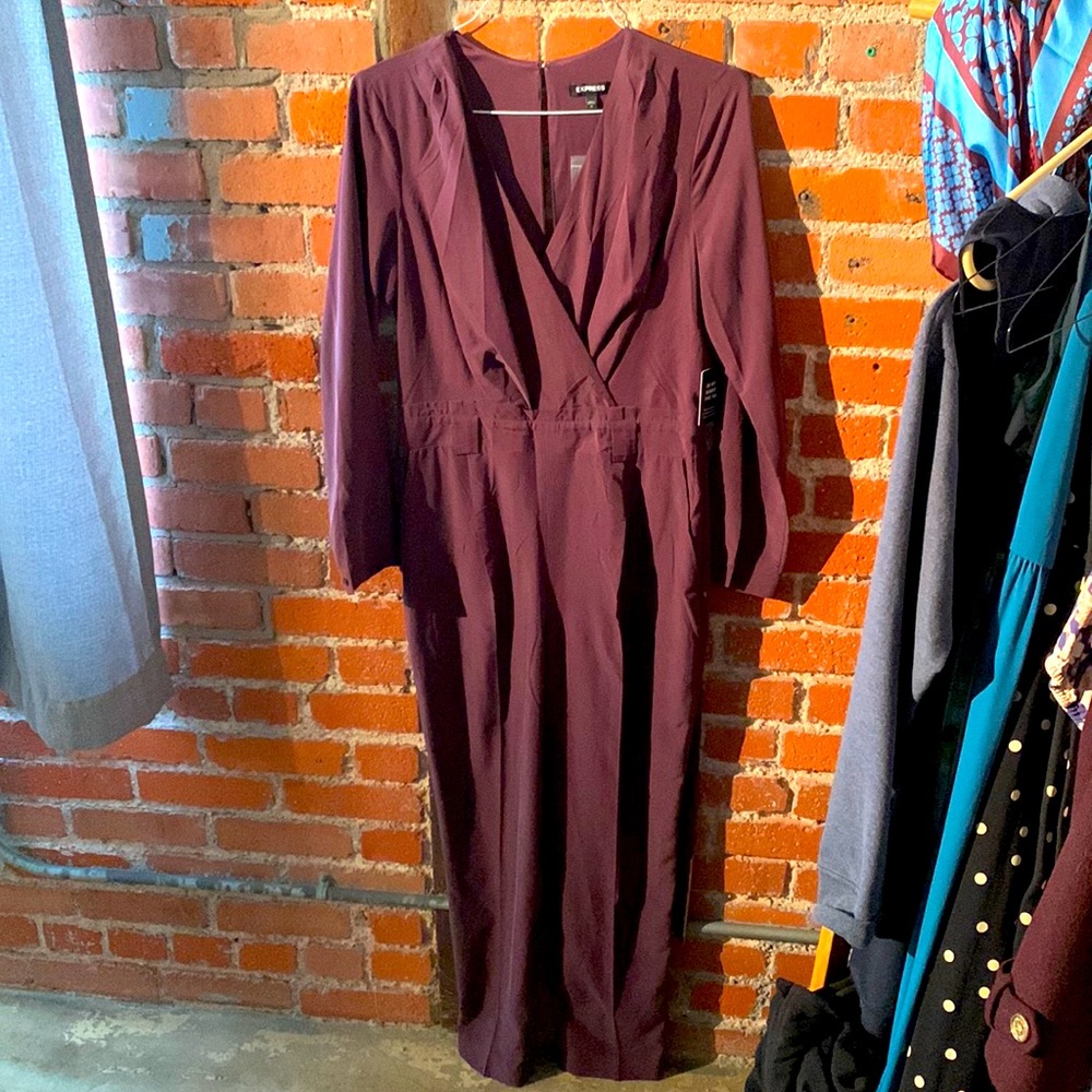 Express belted jumpsuit